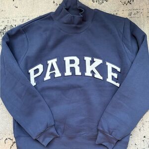 Parke Varsity Turtleneck Crown + White